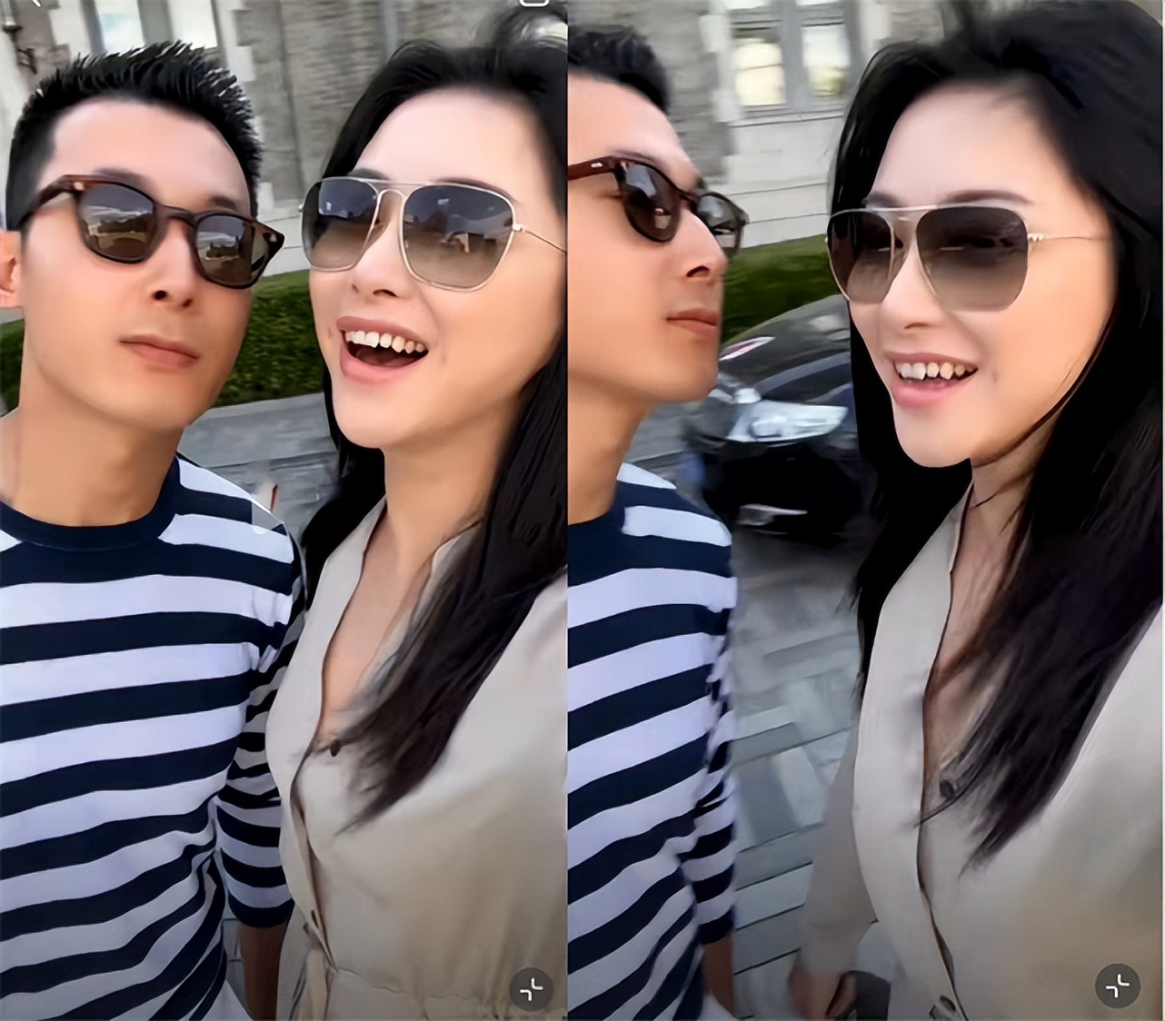 朱珠穿老公衬衫自拍装扮慵懒却不失风情王昀佳现身甜秀恩爱