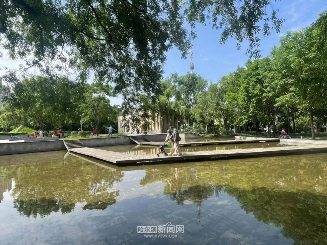 金河公园景色怡人消夏好去处