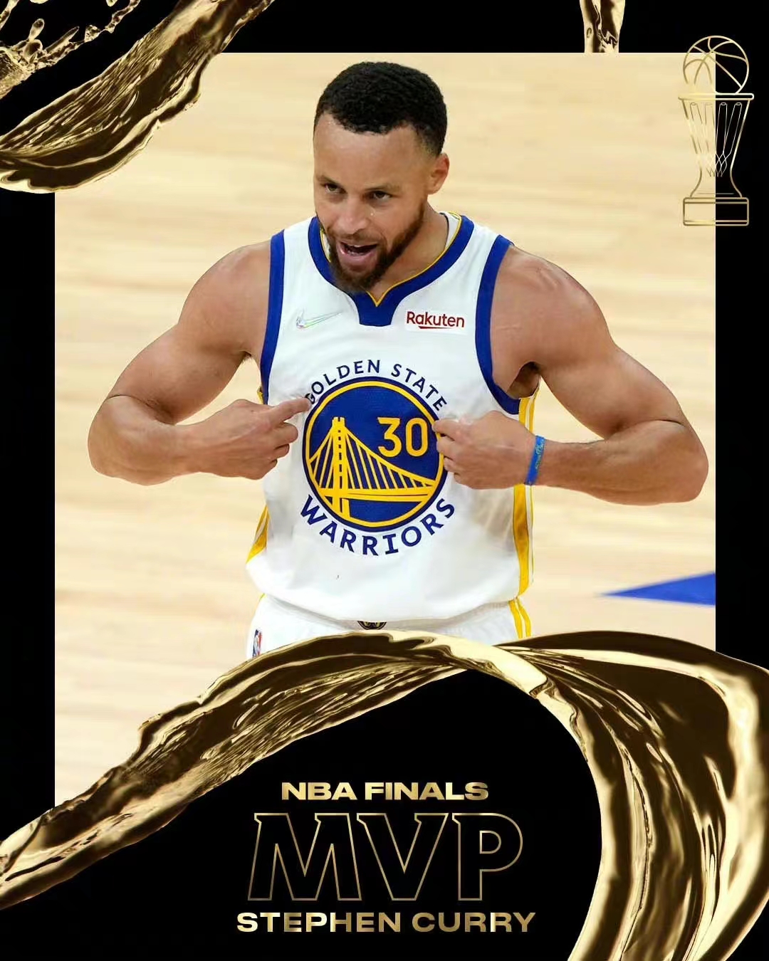 勇士队时隔四年重夺nba总冠军库里摘得fmvp