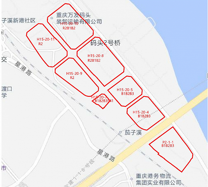 大渡口区出让板块 图片来源:重庆市公共资源交易网