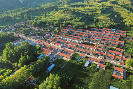 大同市灵丘县独峪乡独峪村新貌.尹杰摄