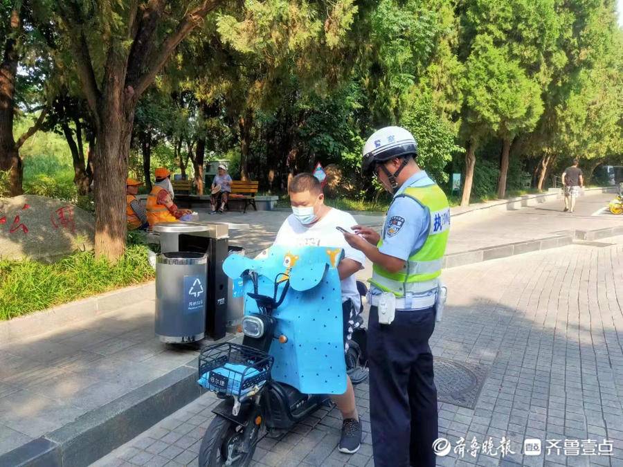 泰安交警景区大队持续深化夏季电动车违法行为专项整治|泰安市|违法行