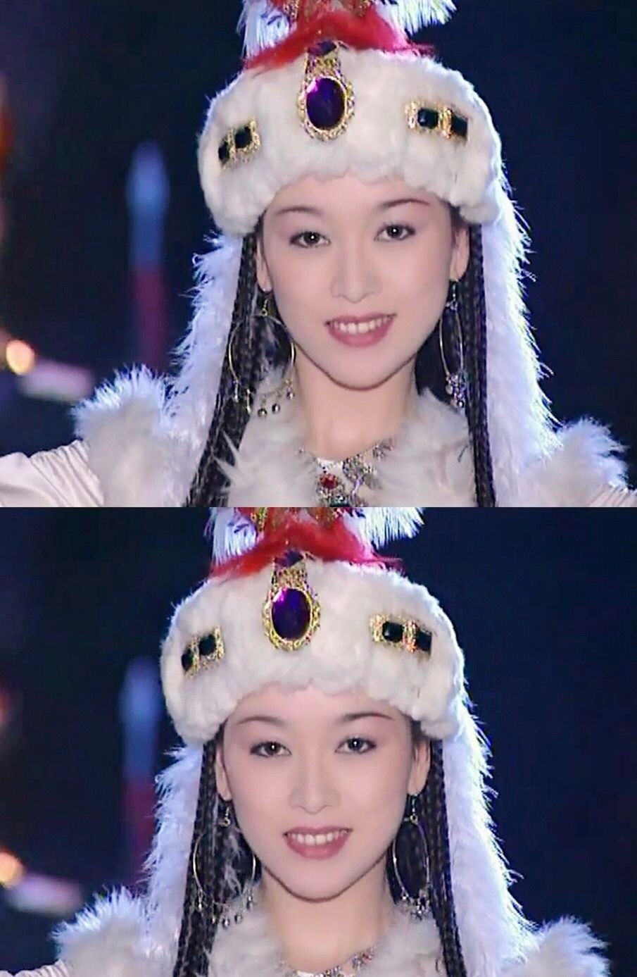 宋妍的首部影视作品是《风流才子纪晓岚》,在其中她饰演的是香妃,与