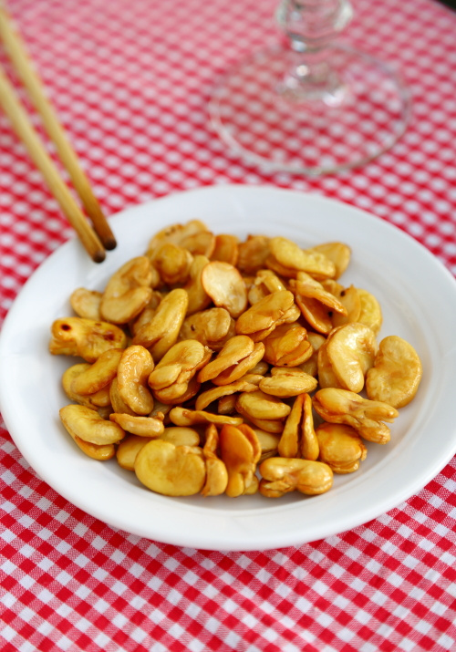 椒盐蚕豆焦脆香酥给爸爸的下酒菜