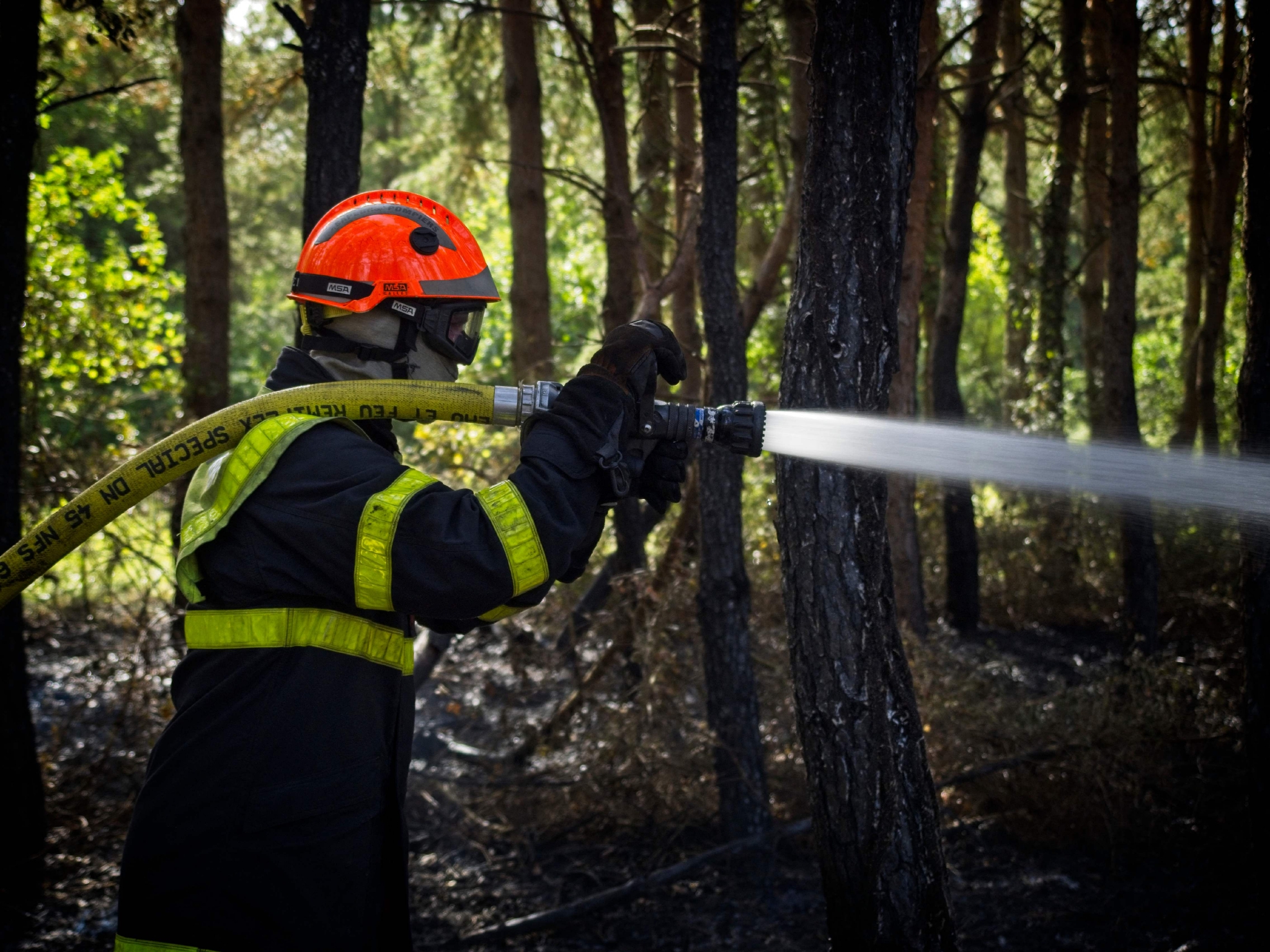 法国:扑救山火|扑救|山火|消防员_新浪新闻