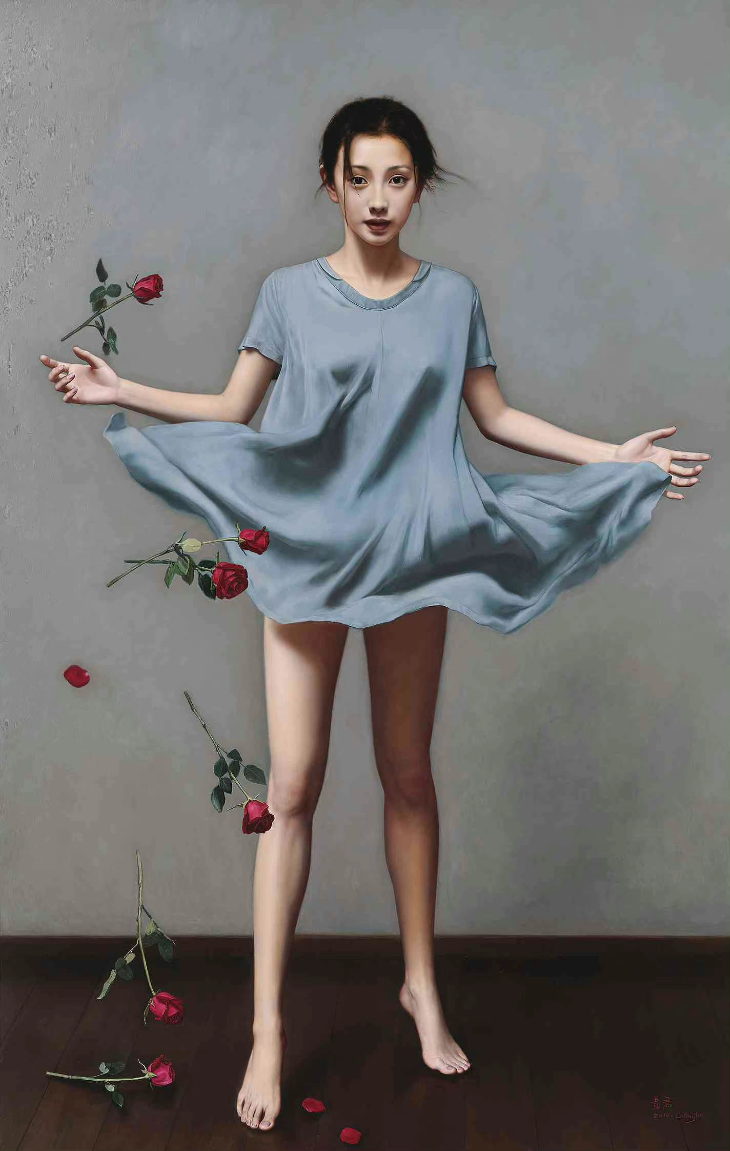 笔触细腻唯美的女性油画作品|画家李贵君|画家|油画_新浪新闻