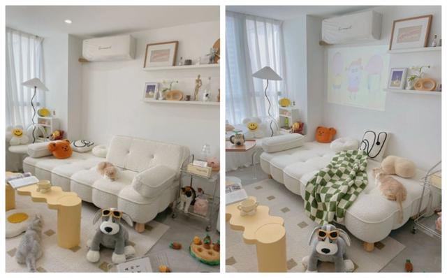 90后姑娘花5W装26㎡loft，小空间五脏俱全，网友：梦中情屋休闲区蓝鸢梦想 - Www.slyday.coM