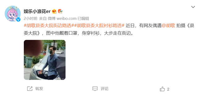 胡歌县委大院街边路透，绿色口罩深蓝色衬衣，和逍遥哥哥不一样了休闲区蓝鸢梦想 - Www.slyday.coM