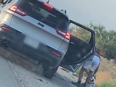 哈士奇被主人遗弃，疯狂追赶车辆的样子，让人心疼！休闲区蓝鸢梦想 - Www.slyday.coM