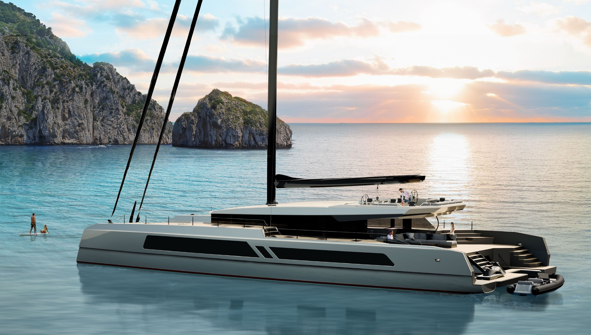 三体超级游艇adastra号建造商重磅签约中国经销商