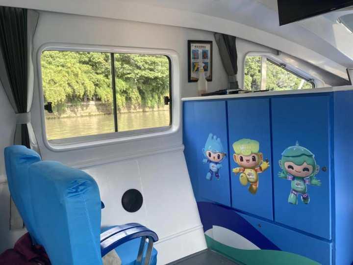 票价三元，快上船，水上巴士亚运主题船明起上线，就在运河边休闲区蓝鸢梦想 - Www.slyday.coM