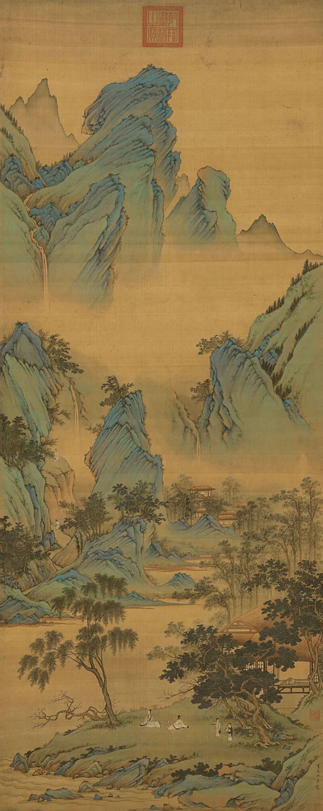 访古丨仇英:春山吟赏|仇英|赵伯驹|李昭道_新浪新闻