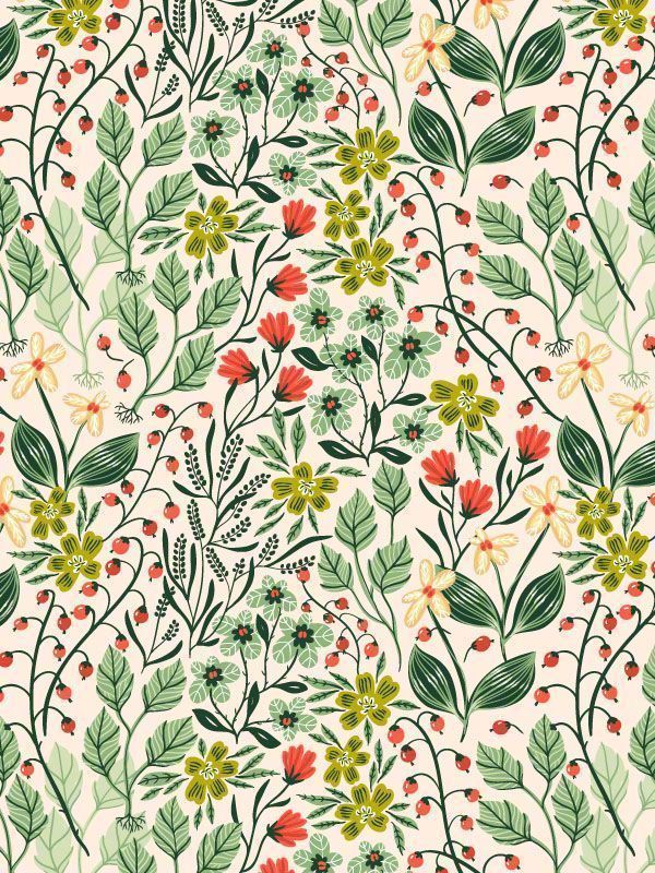 一组植物纹理绘画参考