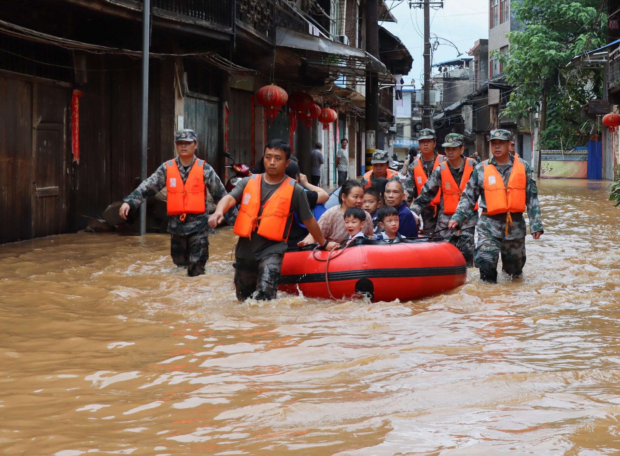 湖南永州抗洪救灾现场直击|湖南省|永州市|无人机_新浪新闻