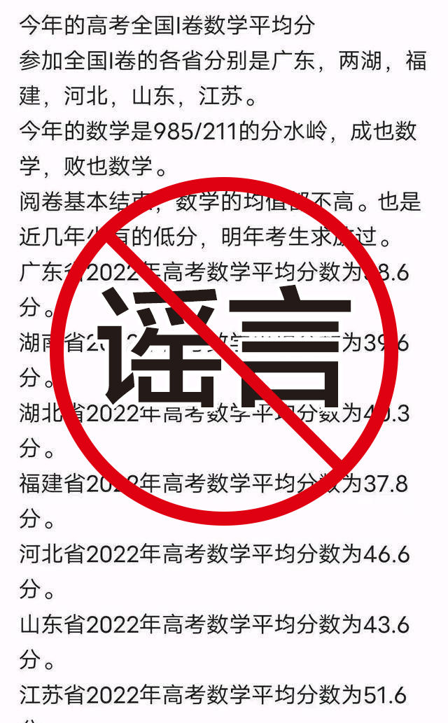 明天，高考放榜！网传“今年高考数学平均分创新低”？广东等多地回应！休闲区蓝鸢梦想 - Www.slyday.coM