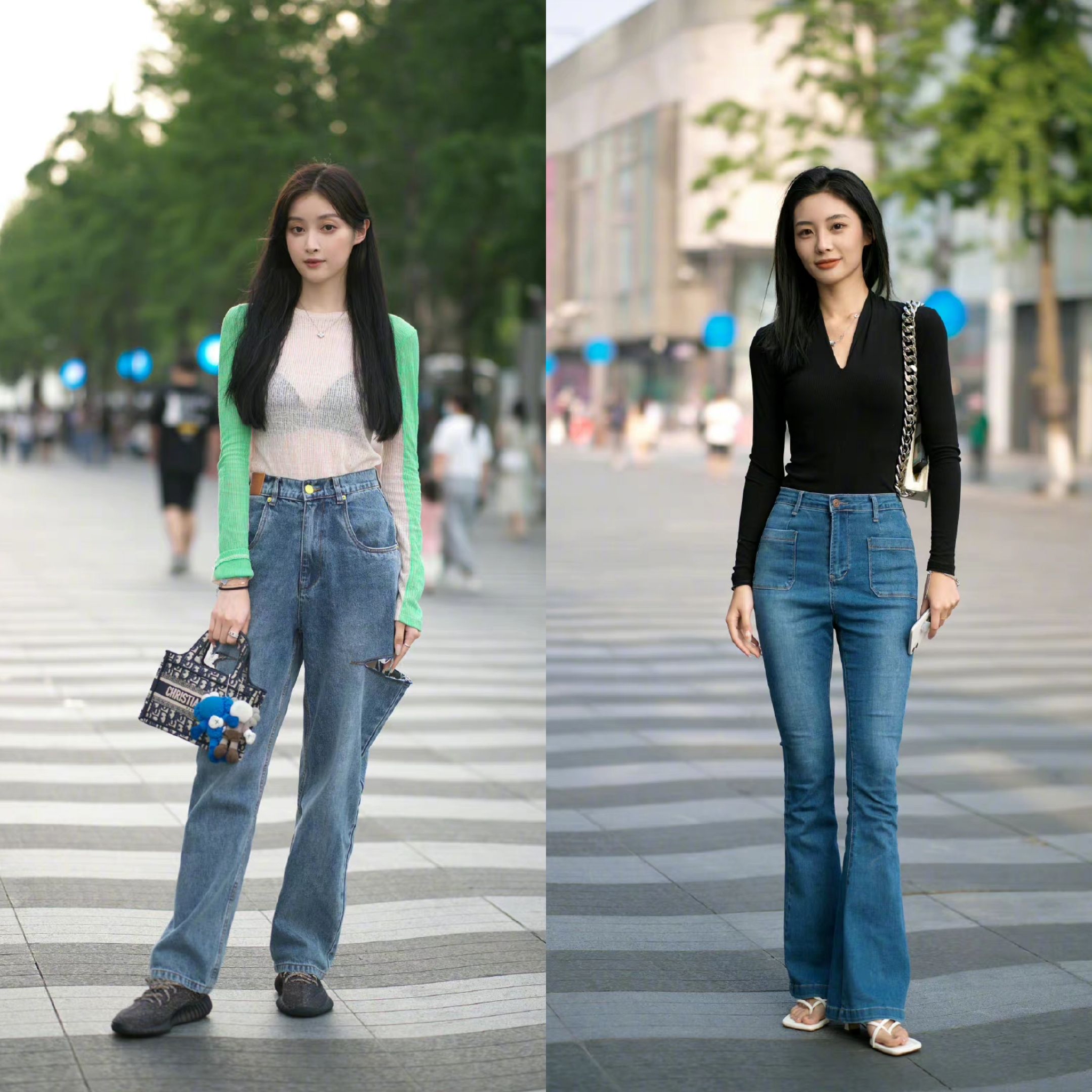 国内街拍也向韩国街拍看齐了这些实穿型单品高级又有借鉴价值
