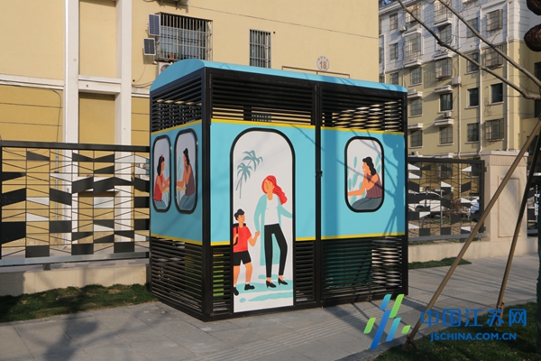 盐南高新区艺术美化配电箱点缀城市美好生活