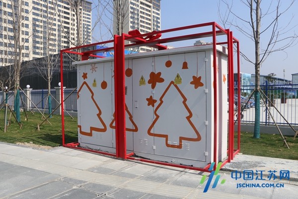 盐南高新区艺术美化配电箱点缀城市美好生活