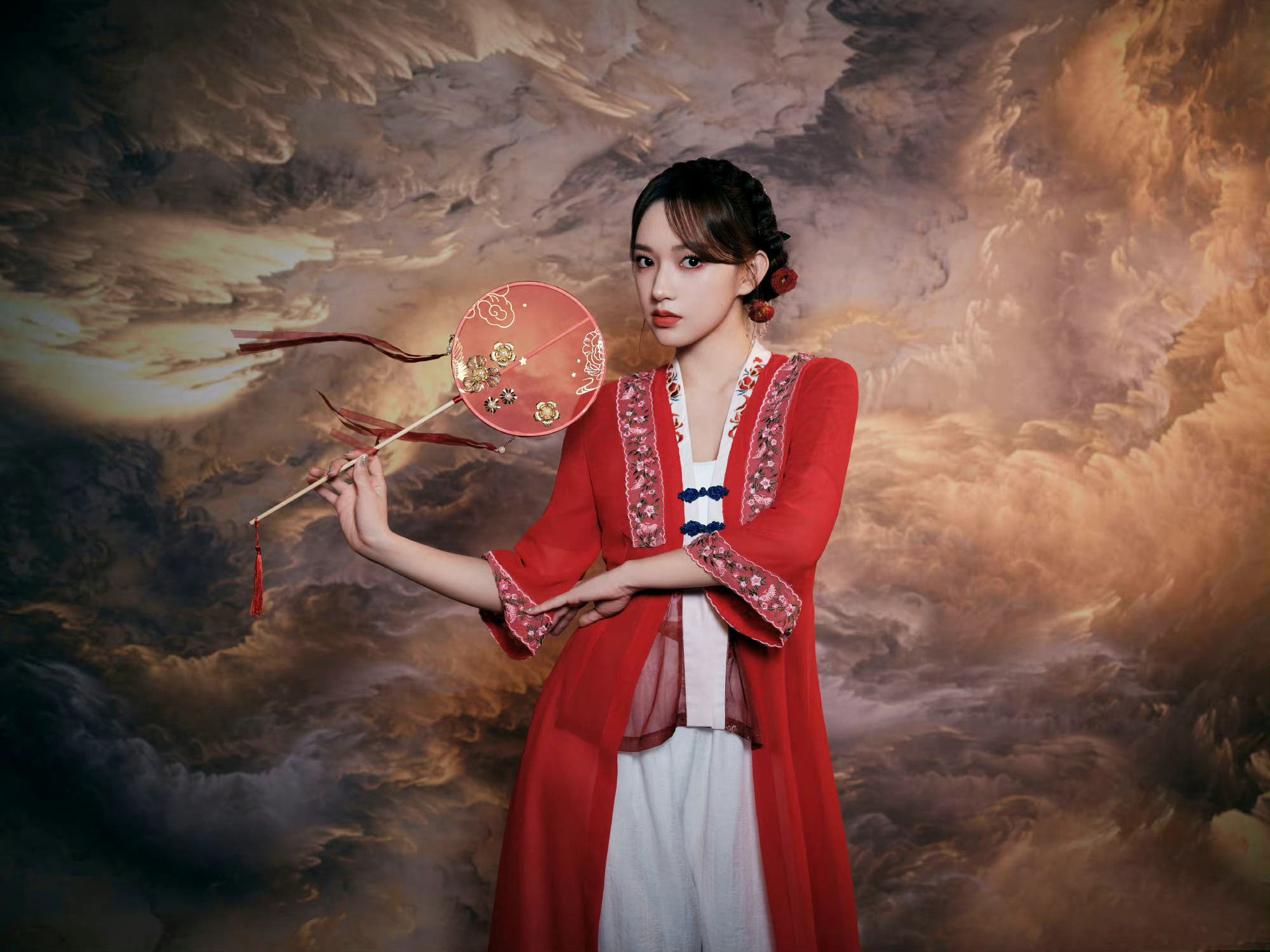 程潇红衣国风舞台##了不起舞社