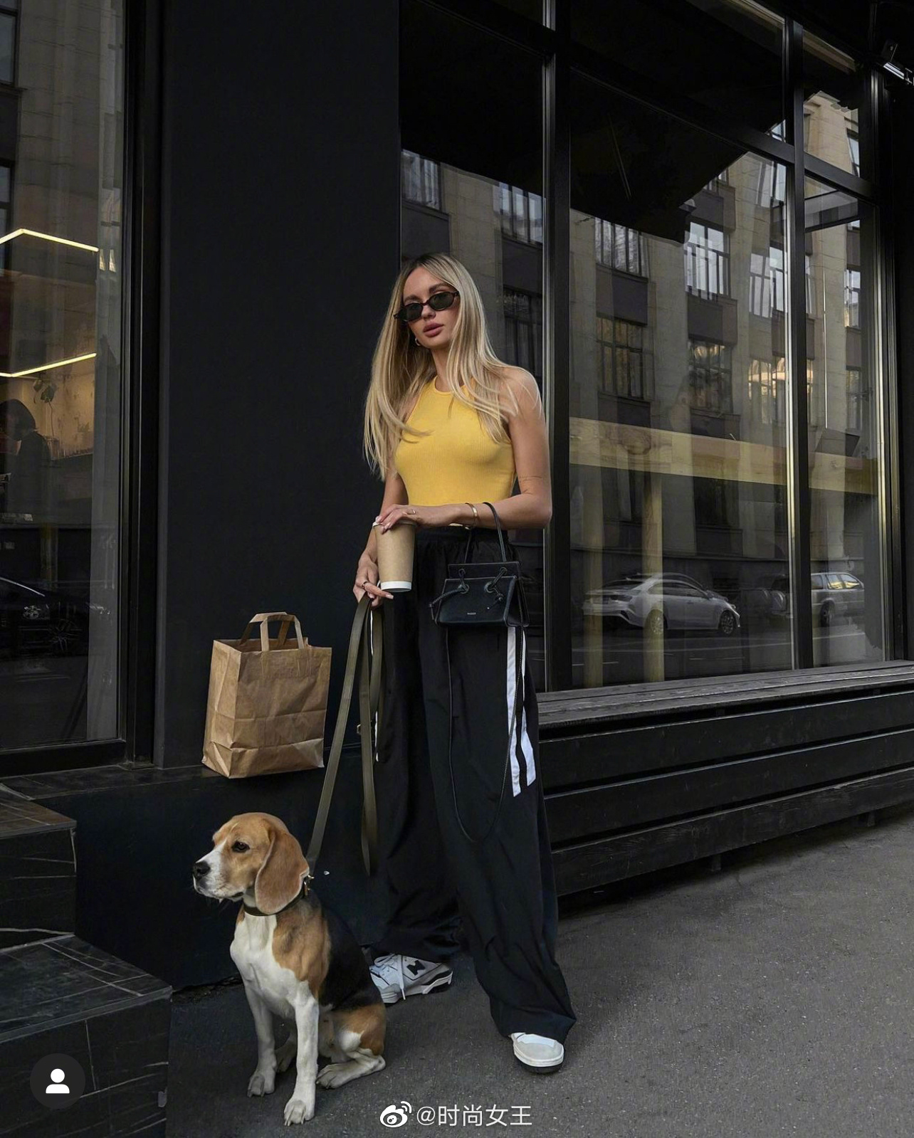 ins时尚博主的日常穿搭look记录时髦性感的欧美风