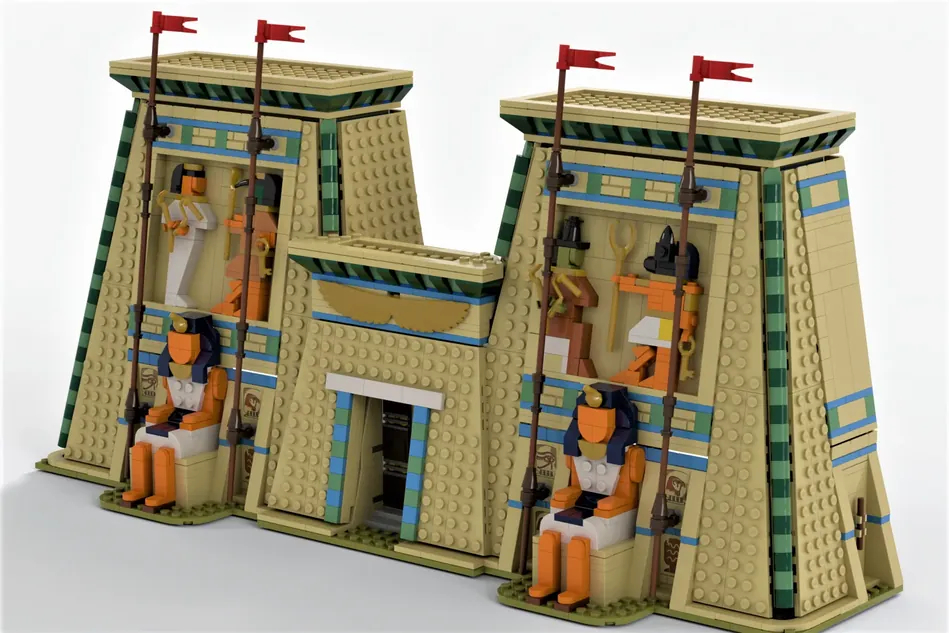 浓浓异域风情的埃及legoideas作品古埃及神庙