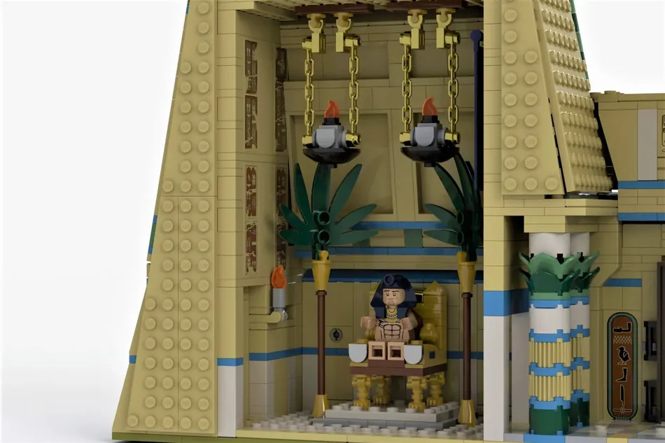 浓浓异域风情的埃及legoideas作品古埃及神庙