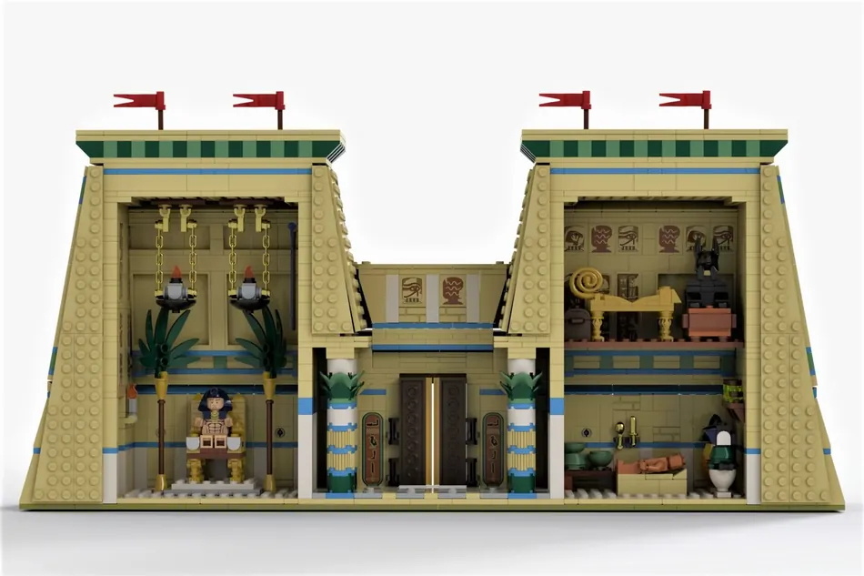 浓浓异域风情的埃及legoideas作品古埃及神庙