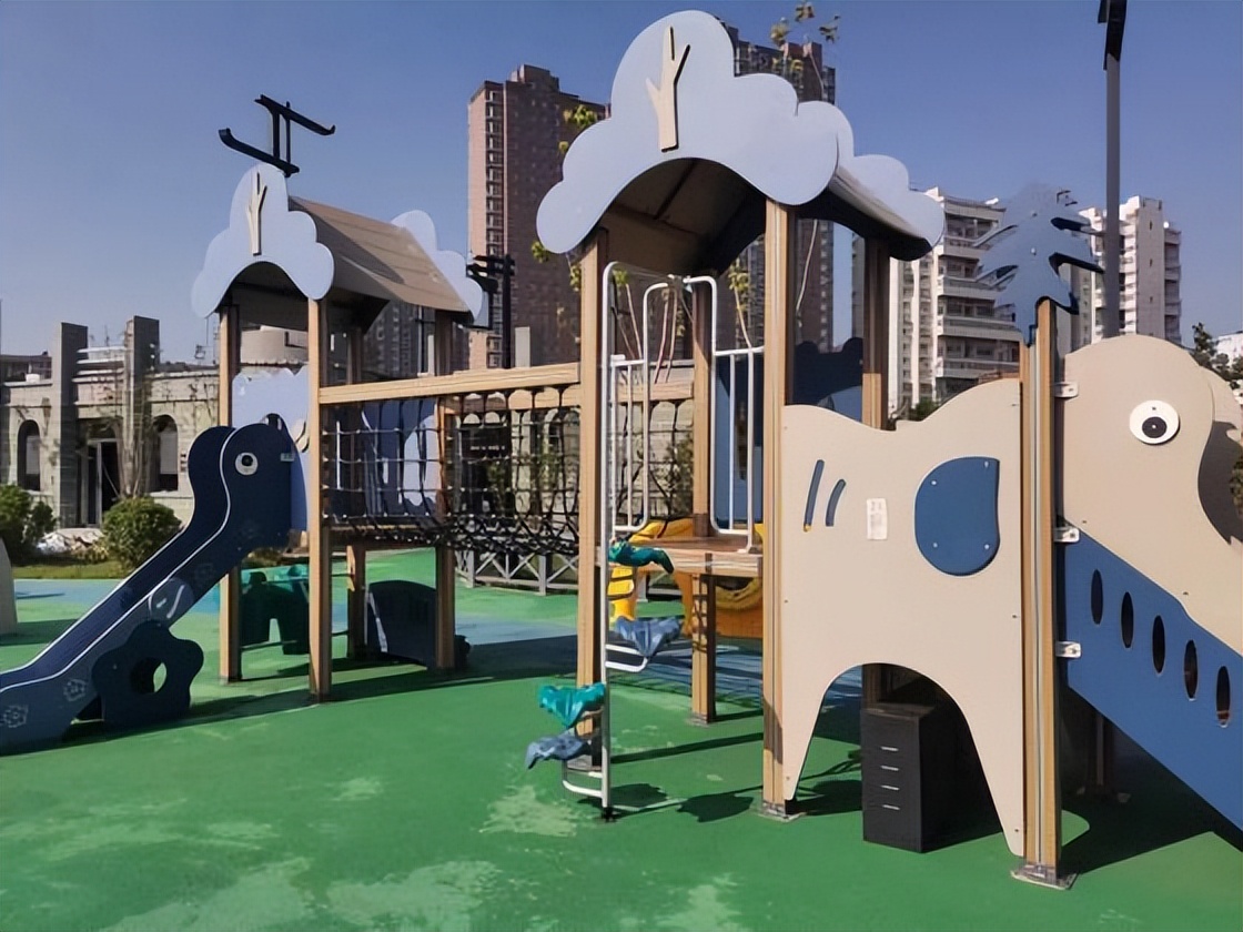 儿童活动区正式开放走到太原迎泽公园遛娃去