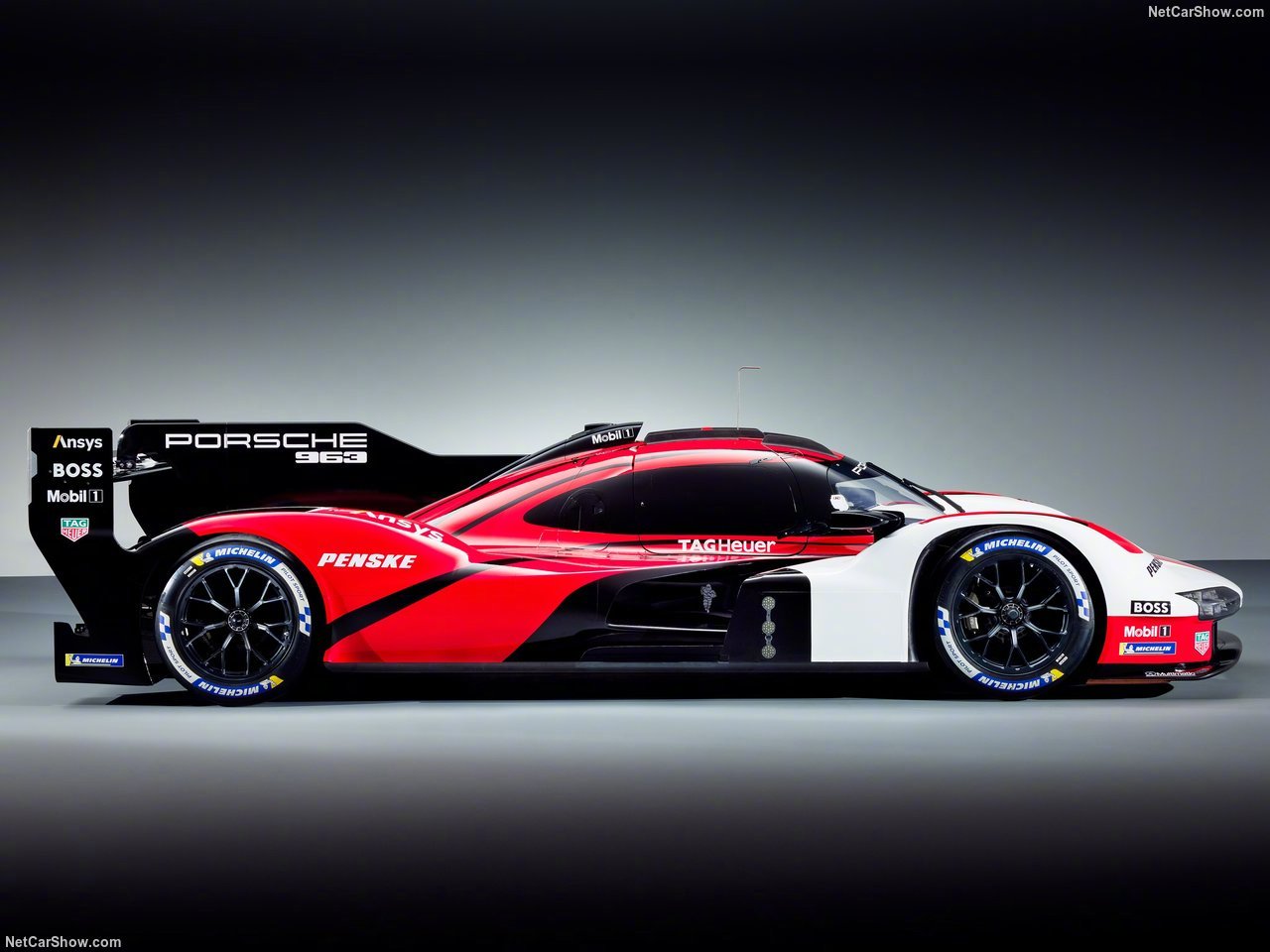 保时捷 963 lmdh 赛车,使用白红黑配色涂装……-新浪汽车