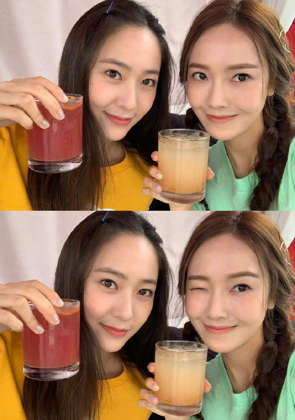 郑秀妍郑秀晶教你拍姐妹照