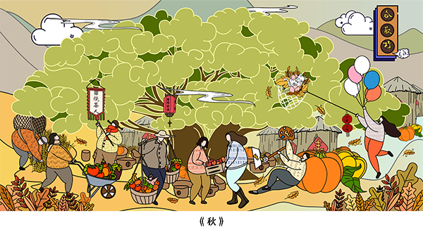 王宣宣的插画作品.