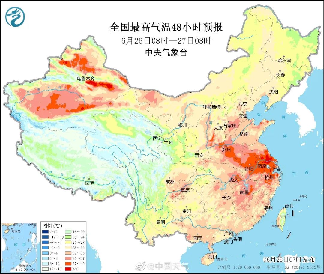 热哭地图出炉20余省份接受烤验