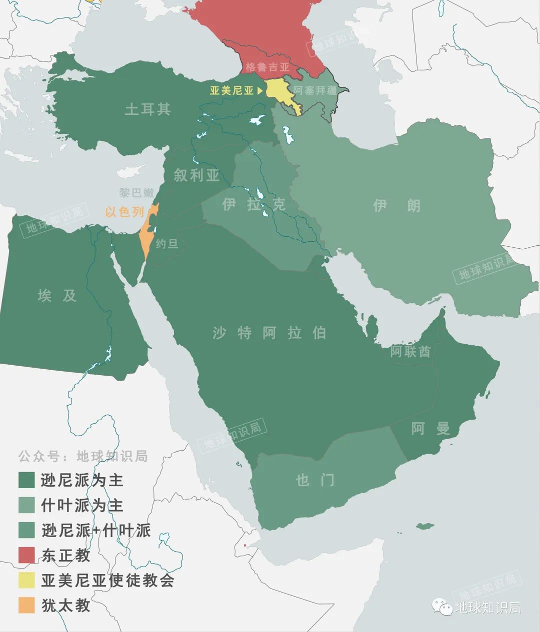 叙利亚周边国家地图图片