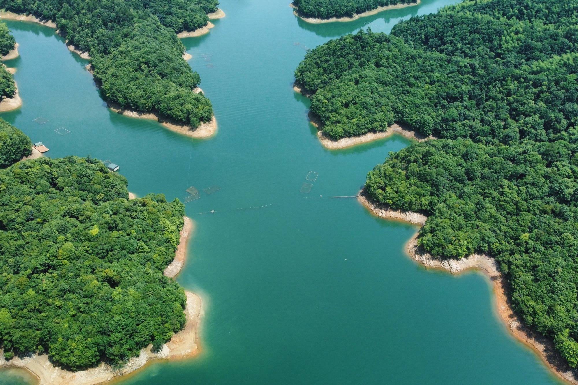 安徽黄山太平湖国家湿地公园景色秀美面积相当于17个杭州西湖