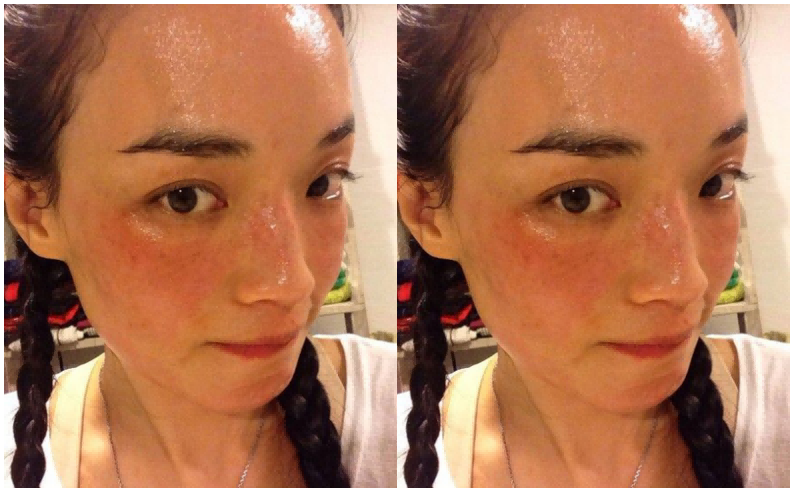 戚薇满面油光,鞠婧祎自带美颜,8位女星"真假素颜"一目了然!