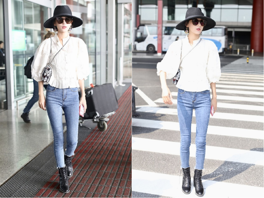 张予曦真是清冷系女孩，日常穿衬衫又酷又帅，就是身材有些太瘦了休闲区蓝鸢梦想 - Www.slyday.coM