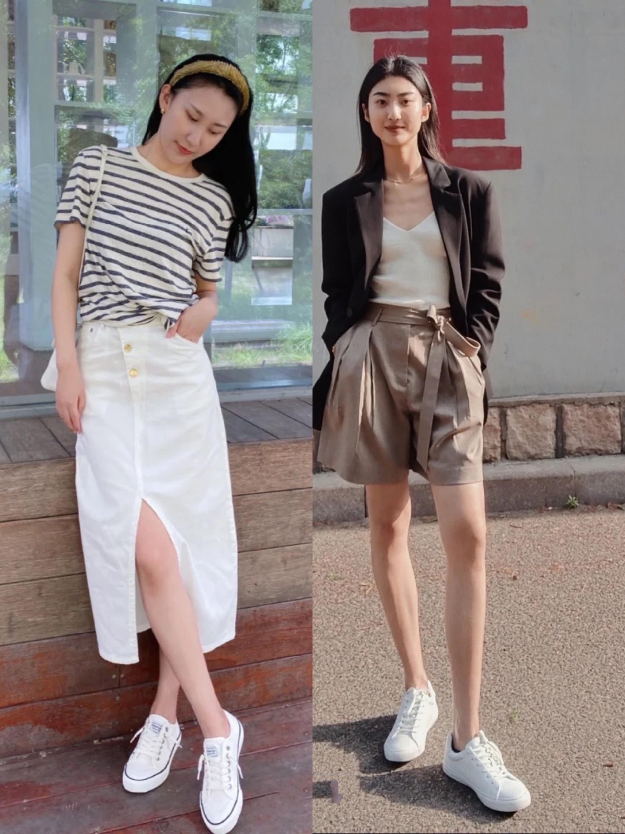 夏季最百搭，还是“小白鞋”，配裤子干练、配裙子甜美，真的好看休闲区蓝鸢梦想 - Www.slyday.coM