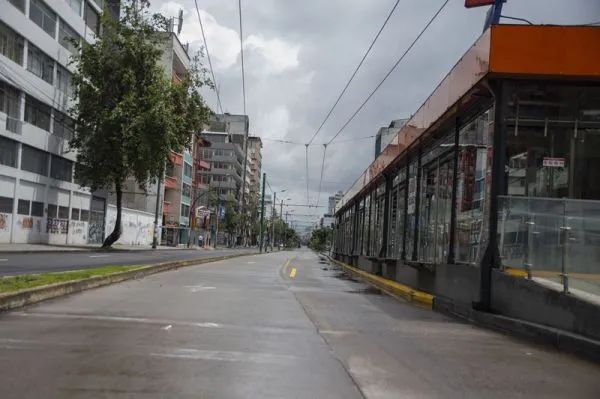 ▲厄瓜多尔首都基多街景。（新华社）