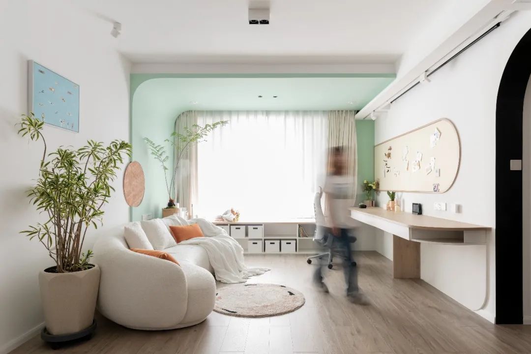 看90后是如何把家装成休闲、娱乐于一体的！休闲区蓝鸢梦想 - Www.slyday.coM