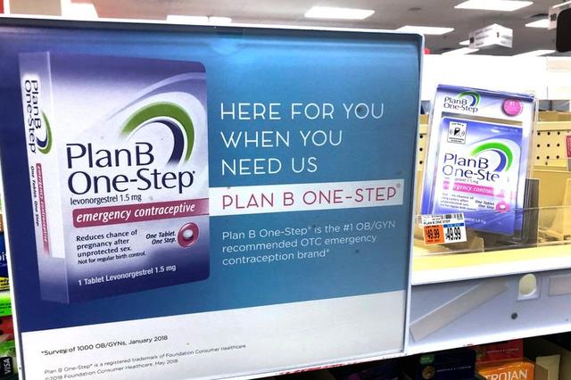 紧急避孕药Plan B。图自彭博社