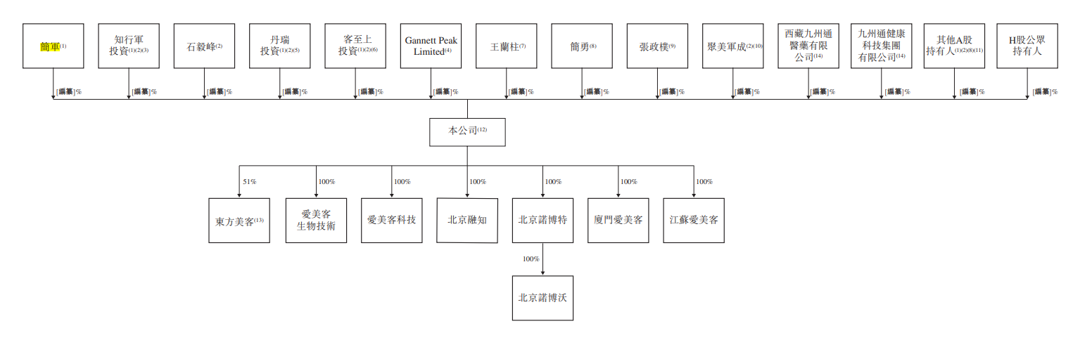 爱美客公司架构