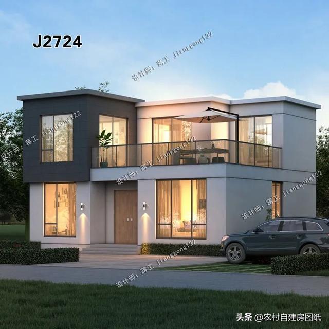 北方的朋友看过来3款颜值最高的二层小平房农村建一栋传三代