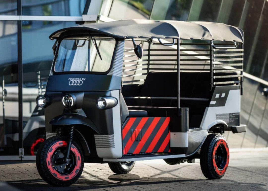 氪物库奥迪利用二手旧电池全新设计推出电动三轮车
