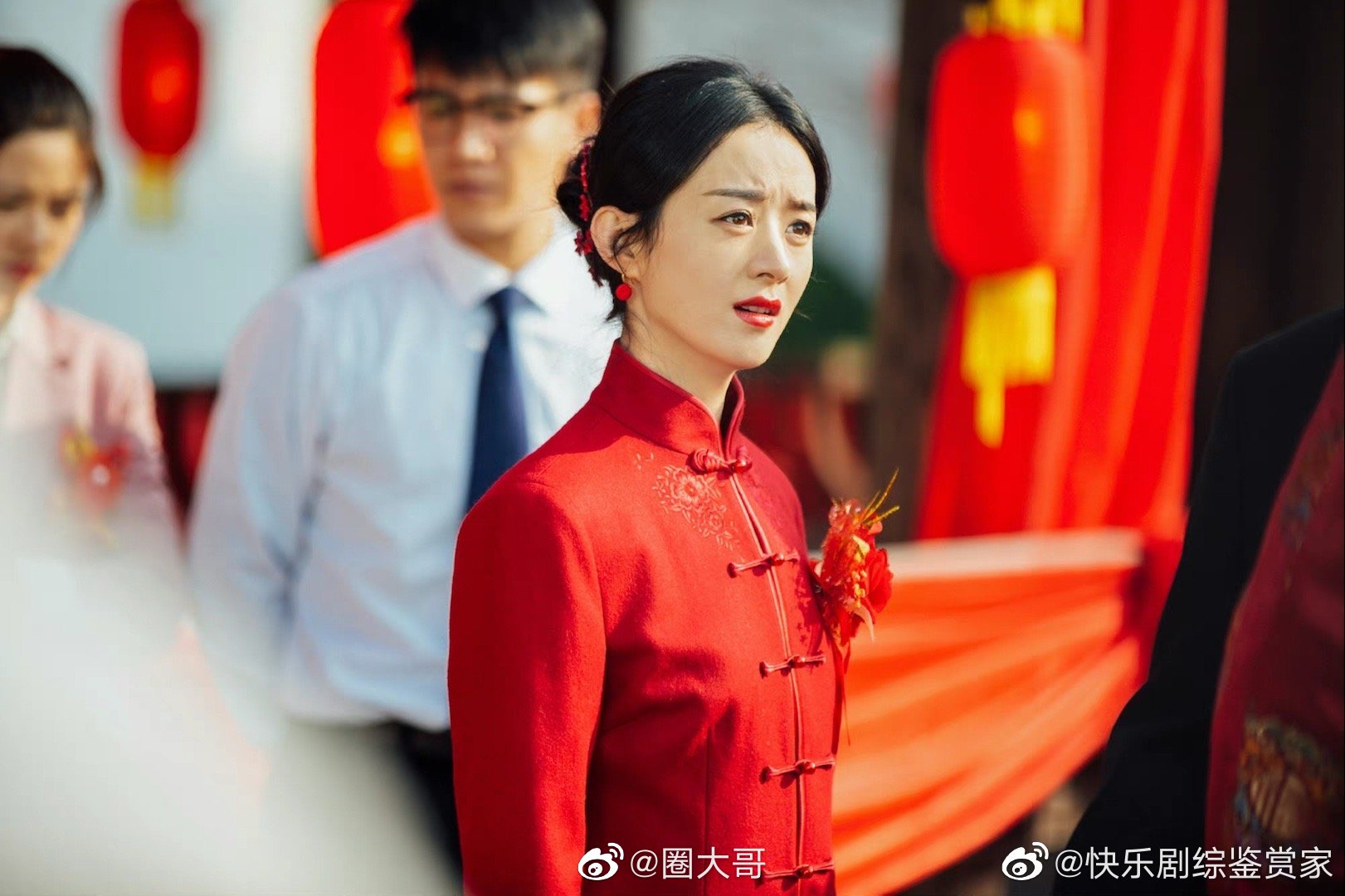 电视剧赵丽颖红色婚服造型也太好看了吧……|婚服|赵丽颖|红色_新浪