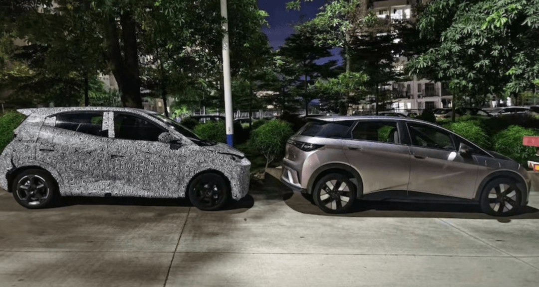 比亚迪海鸥再曝新谍照，海鸥和海豚同框出镜看看到底差在哪里休闲区蓝鸢梦想 - Www.slyday.coM