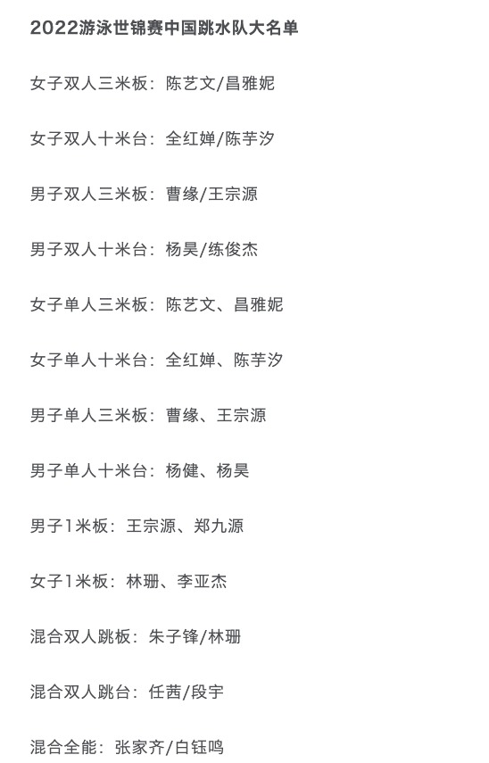 冲击100金!张家齐成牺牲品?全红婵替换她出战混合团体决赛休闲区蓝鸢梦想 - Www.slyday.coM 冲击100金!张家齐成牺牲品?全红婵替换她出战混合团体决赛休闲区蓝鸢梦想 - Www.slyday.coM