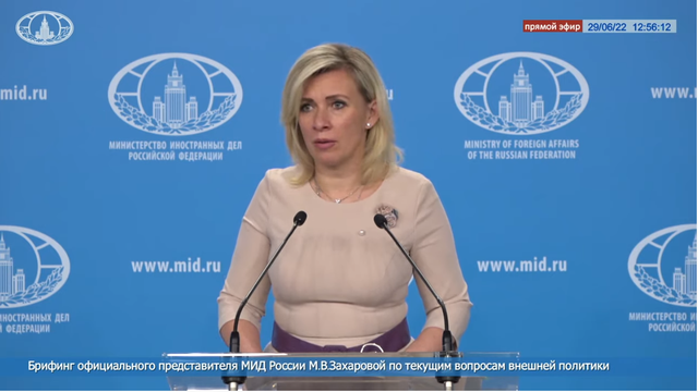 英高官建议测dna打击俄偷乌小麦扎哈罗娃回应应该审问小麦