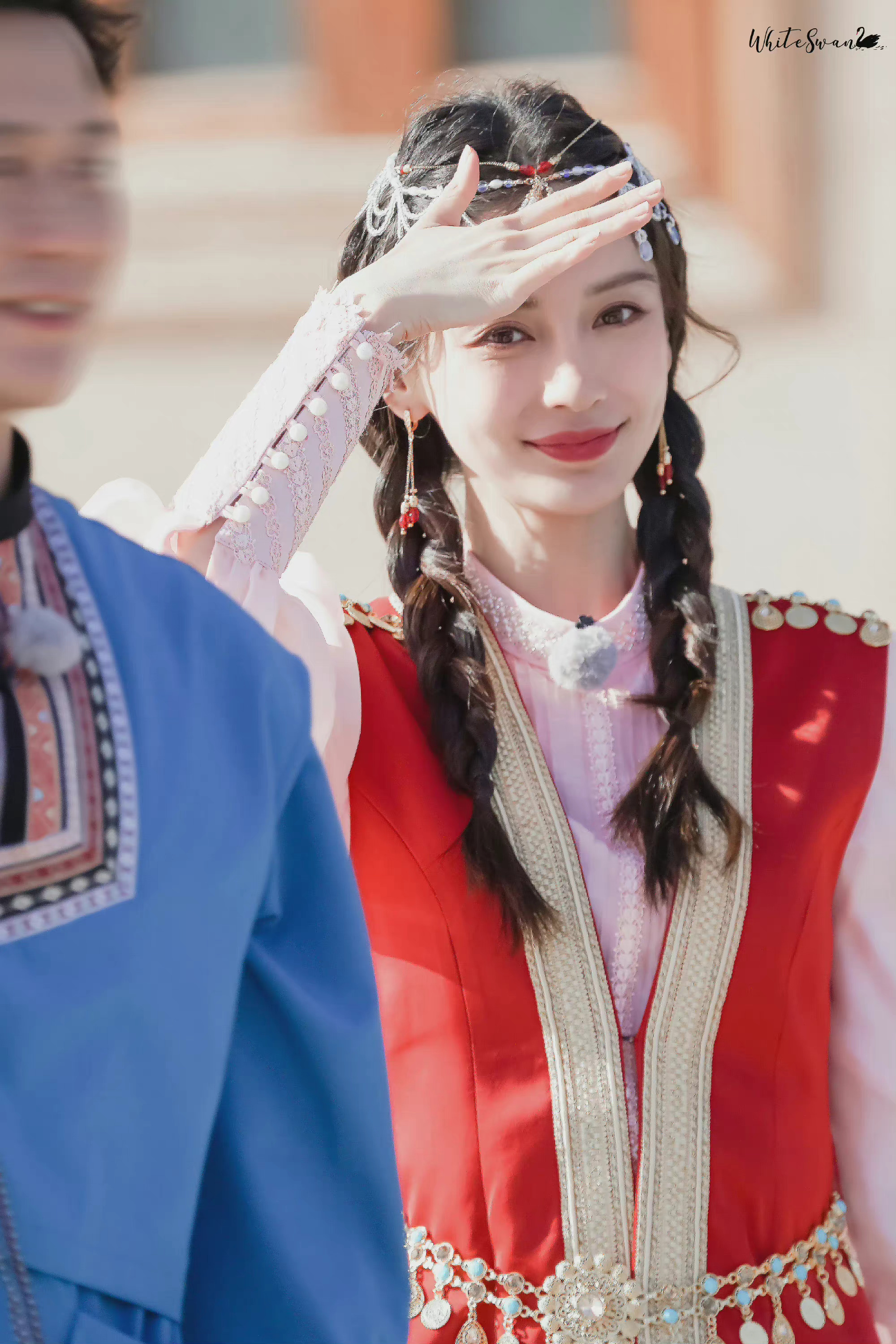 angelababy奔跑吧路透,异域风造型好绝,是美丽的西域公主