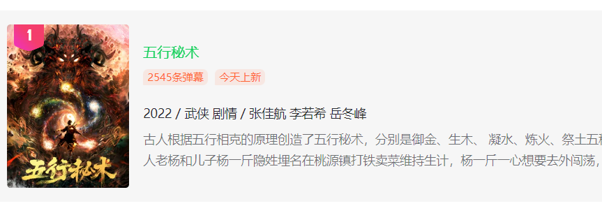 上线就榜一五成观众打9分,张佳航《五行秘术》凭什么这么“拽”休闲区蓝鸢梦想 - Www.slyday.coM 上线就榜一五成观众打9分,张佳航《五行秘术》凭什么这么“拽”休闲区蓝鸢梦想 - Www.slyday.coM