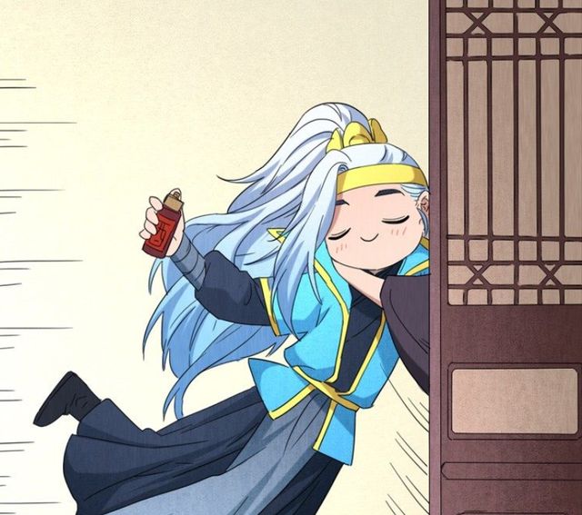 王者荣耀漫画李白留着口水扛起韩信就往房间里面跑